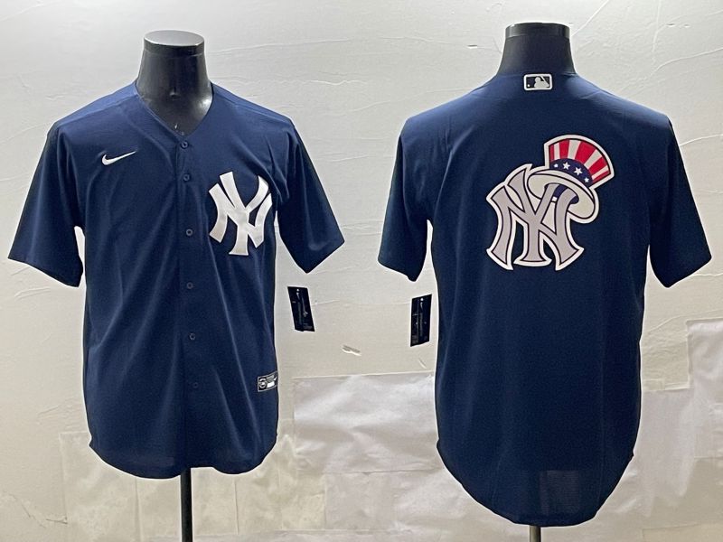 Men New York Yankees Blank Black Game 2025 Nike MLB Jersey style 10